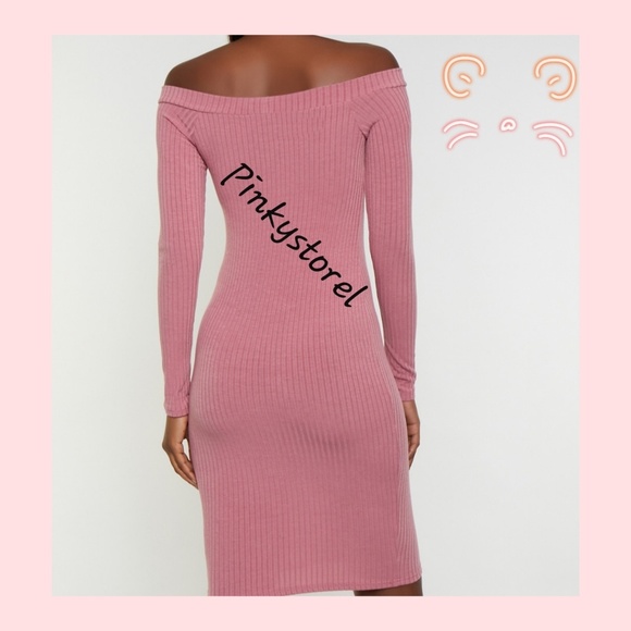 🌷Shoulder Bodycon Dress🌷 - Picture 3 of 4